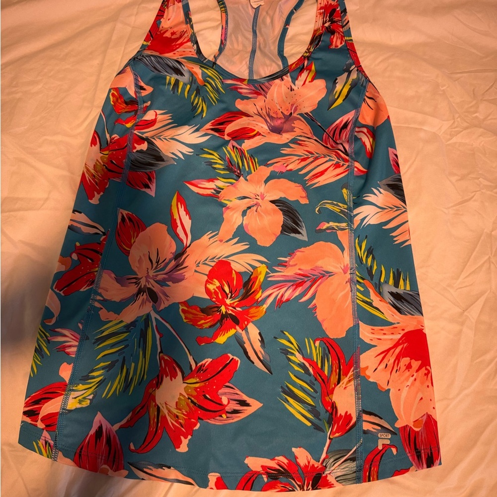 Fila Sport Blue and White Tank Top